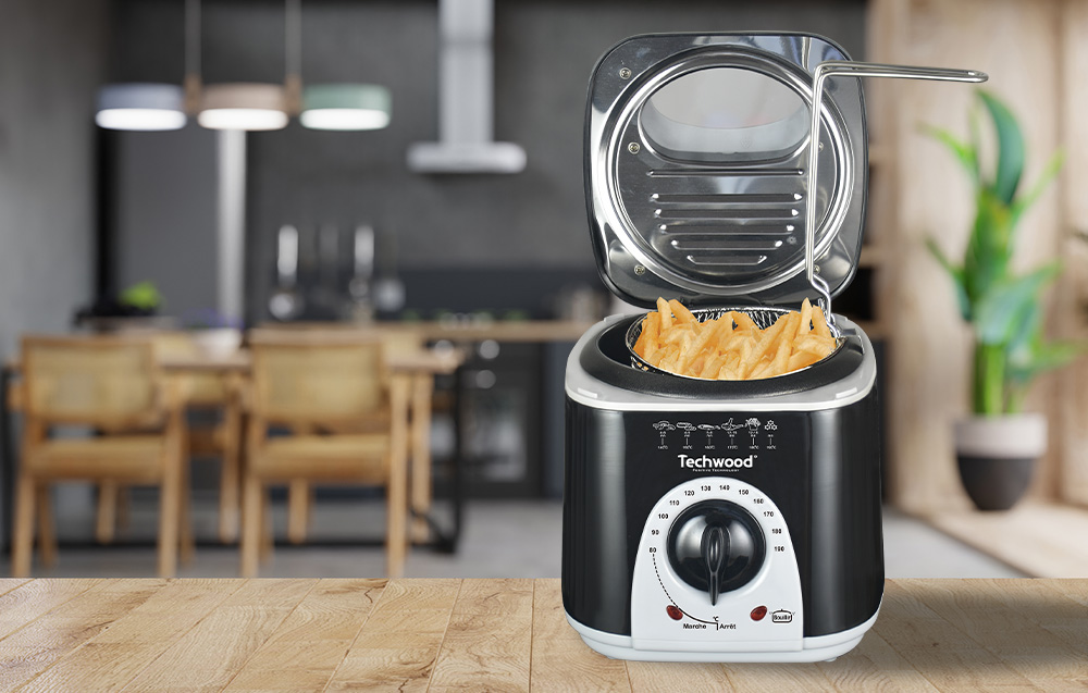 Techwood TFF-86 Fryer, fondue 2-u-1